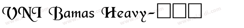 VNI Bamas Heavy字体转换